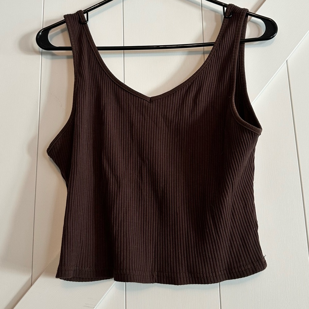 Dark Brown Tank Top Size Large